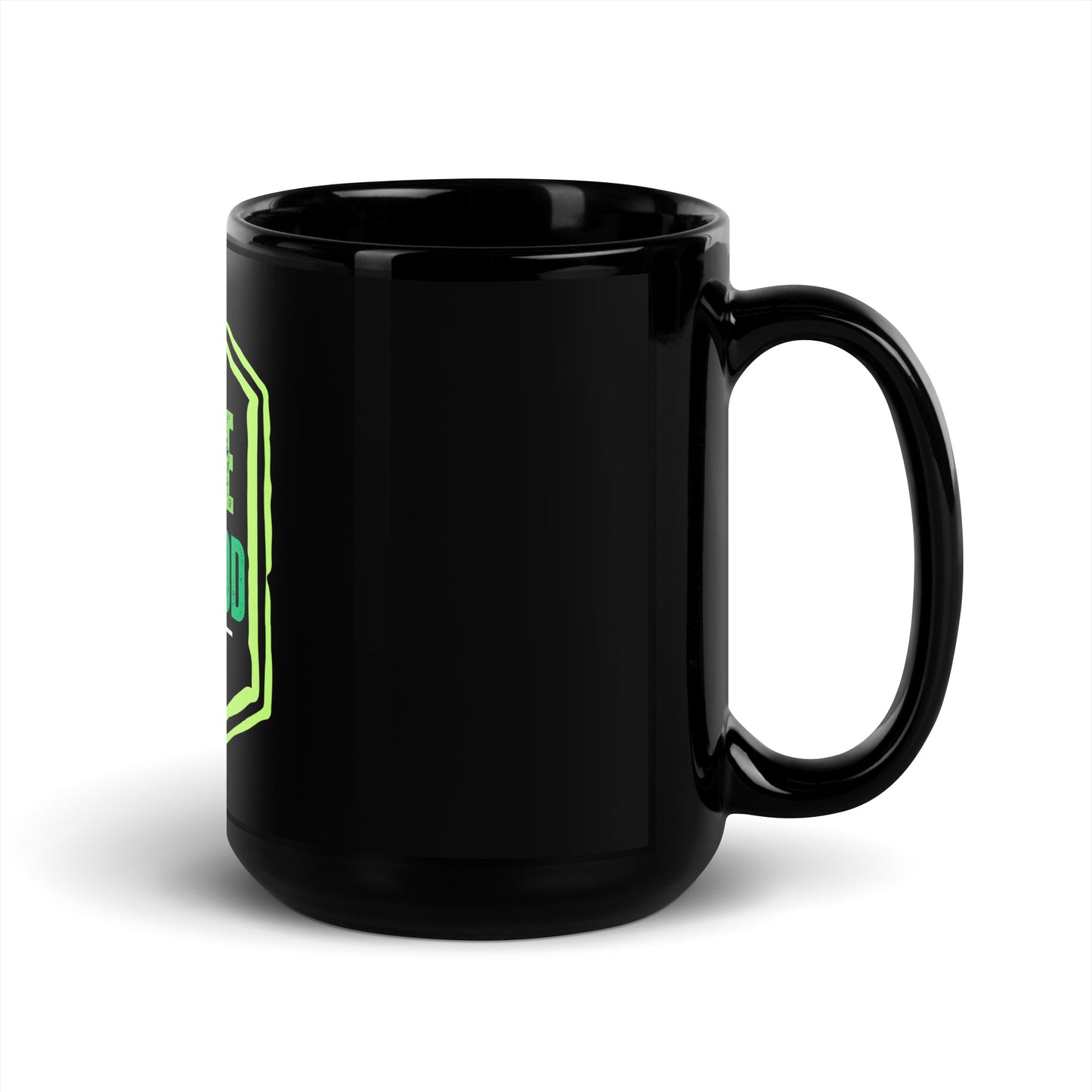 I Hustle With God Nathanal Hemp Black Glossy Mug
