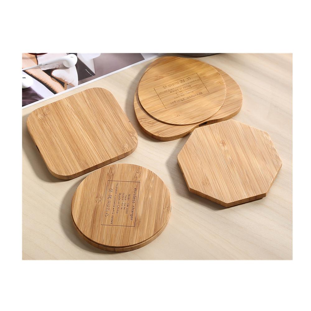 Wood Bamboo Qi Wireless Charger