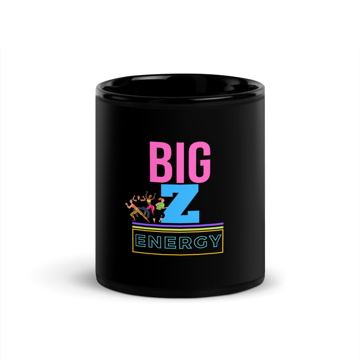 Big Z Energy Black Glossy Mug
