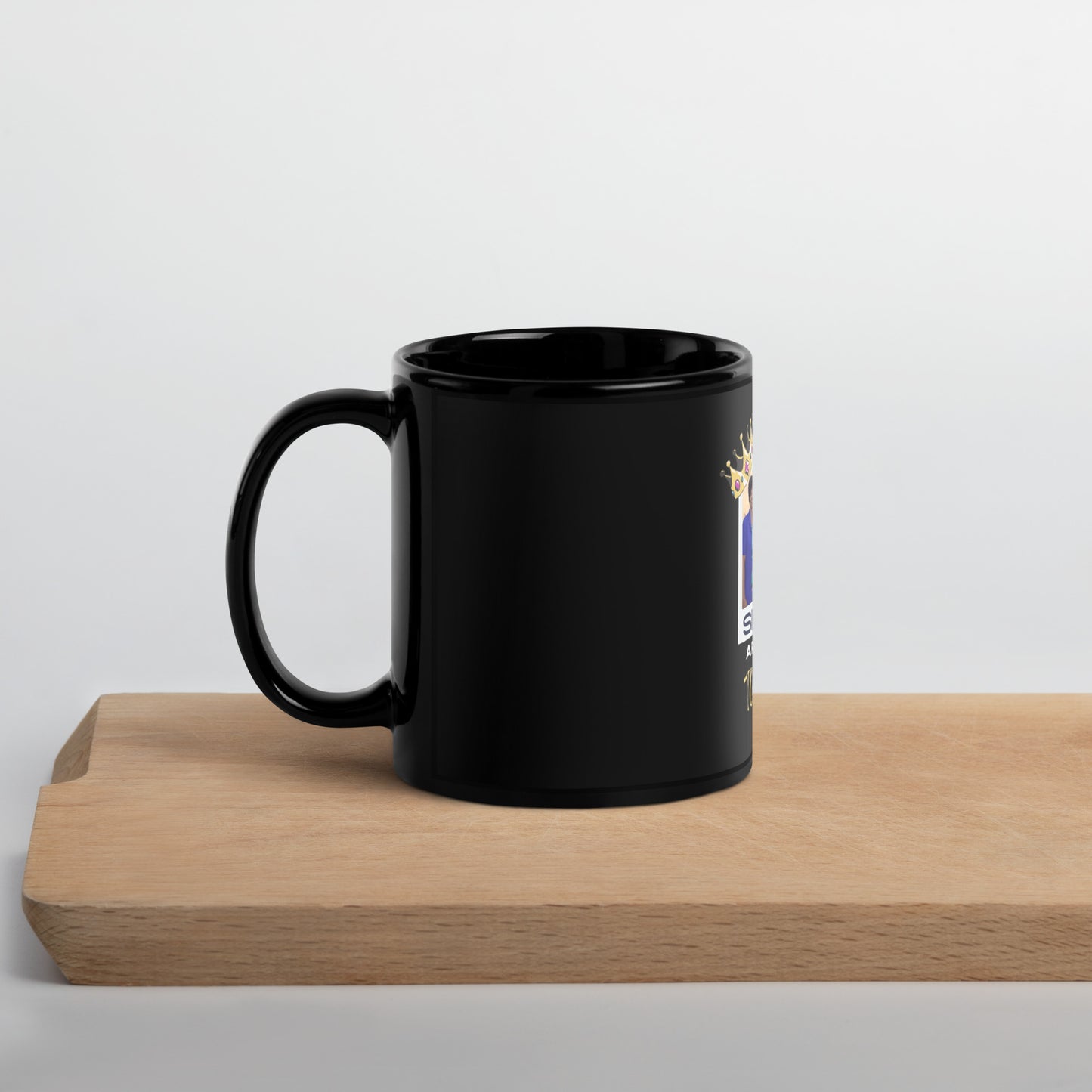 George Sisters Are Better Together Black Glossy Mug