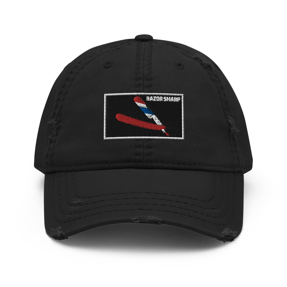 Razor Sharp Distressed Dad Hat