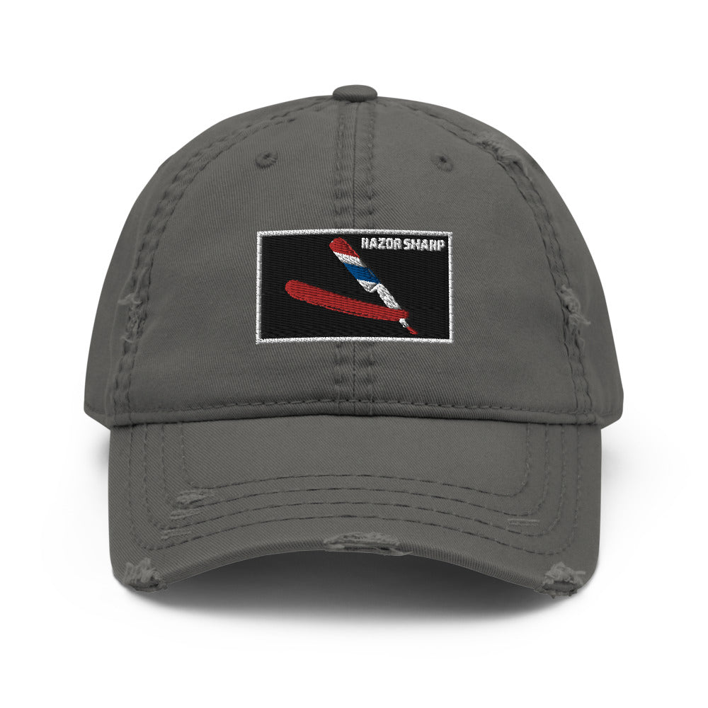 Razor Sharp Distressed Dad Hat