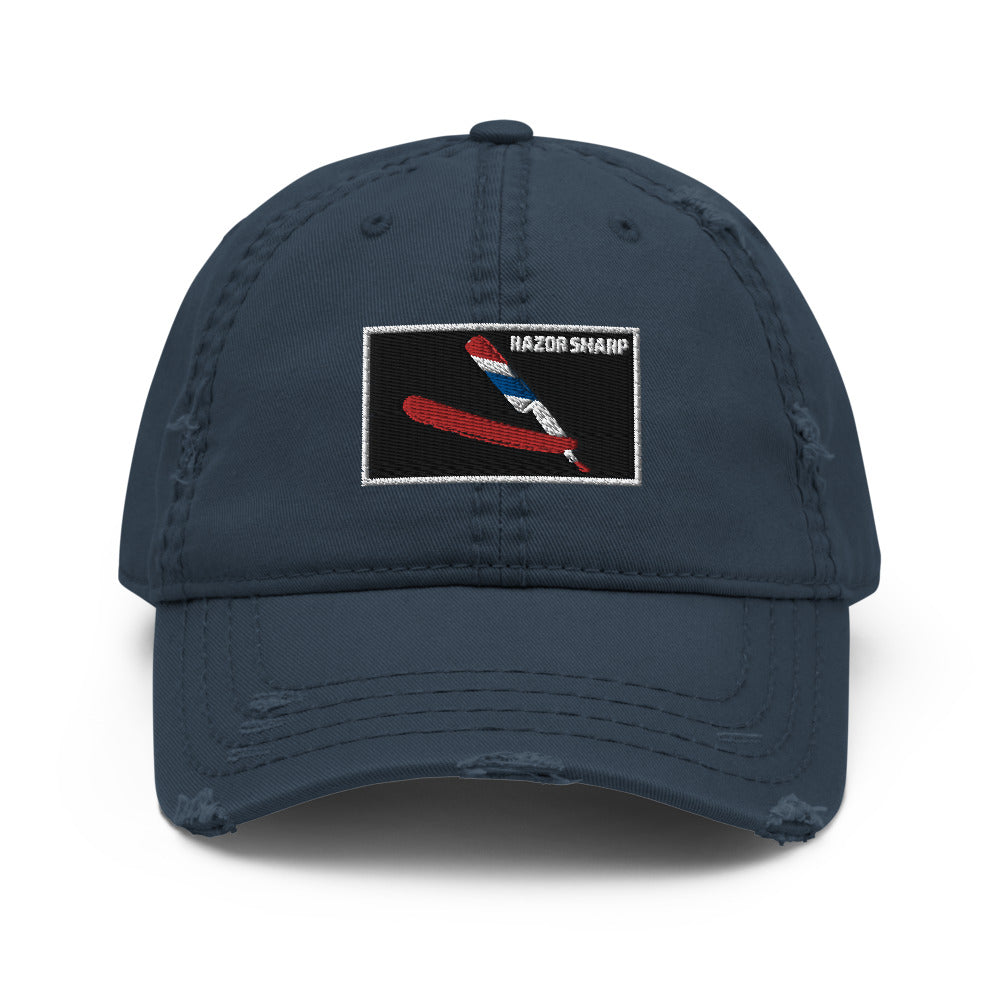 Razor Sharp Distressed Dad Hat