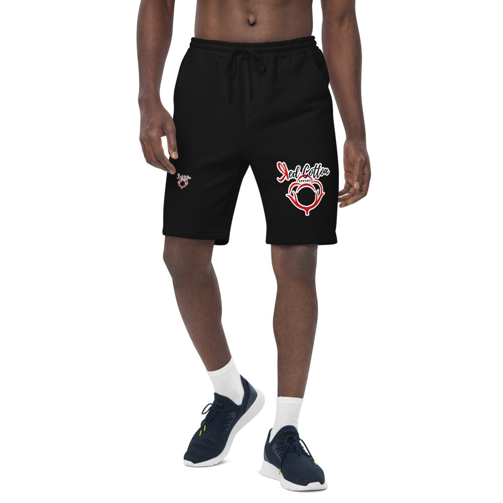 Red Cotton Apparel Men's fleece shorts