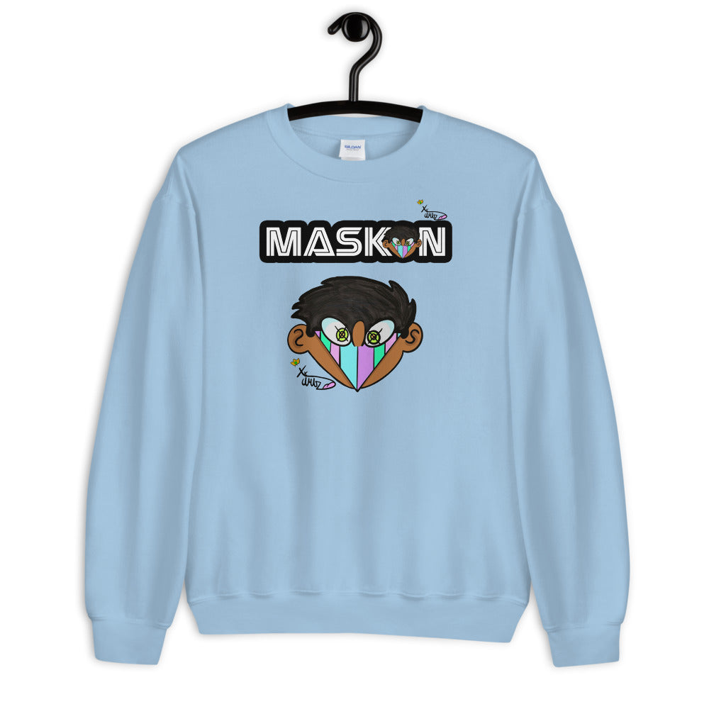 Maskon Unisex Sweatshirt by XX_Artz