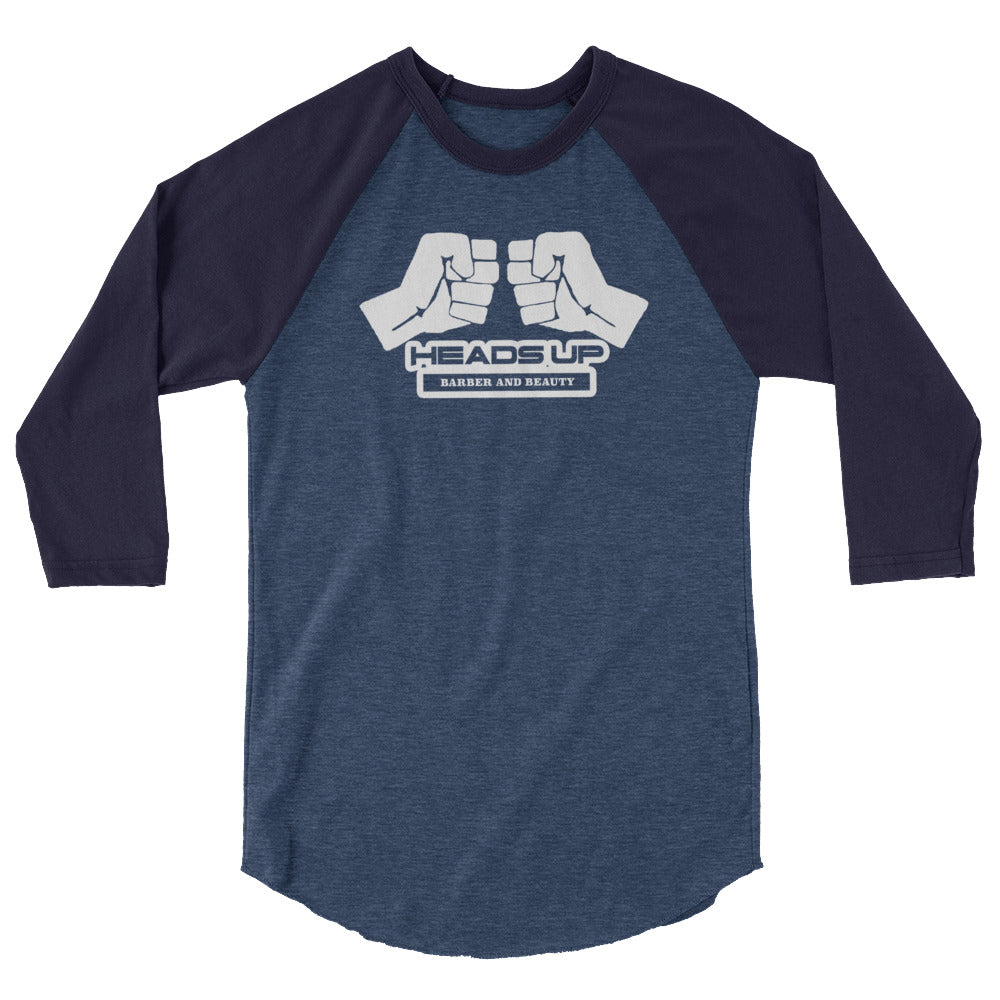 Heads Up Fist Bump 3/4 sleeve raglan shirt