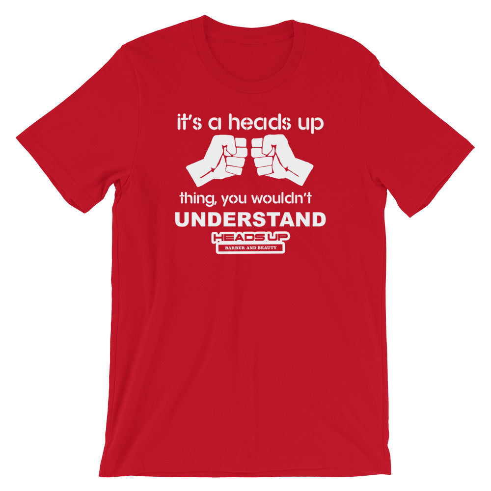 Heads Up Fist Bump Short-Sleeve Unisex T-Shirt