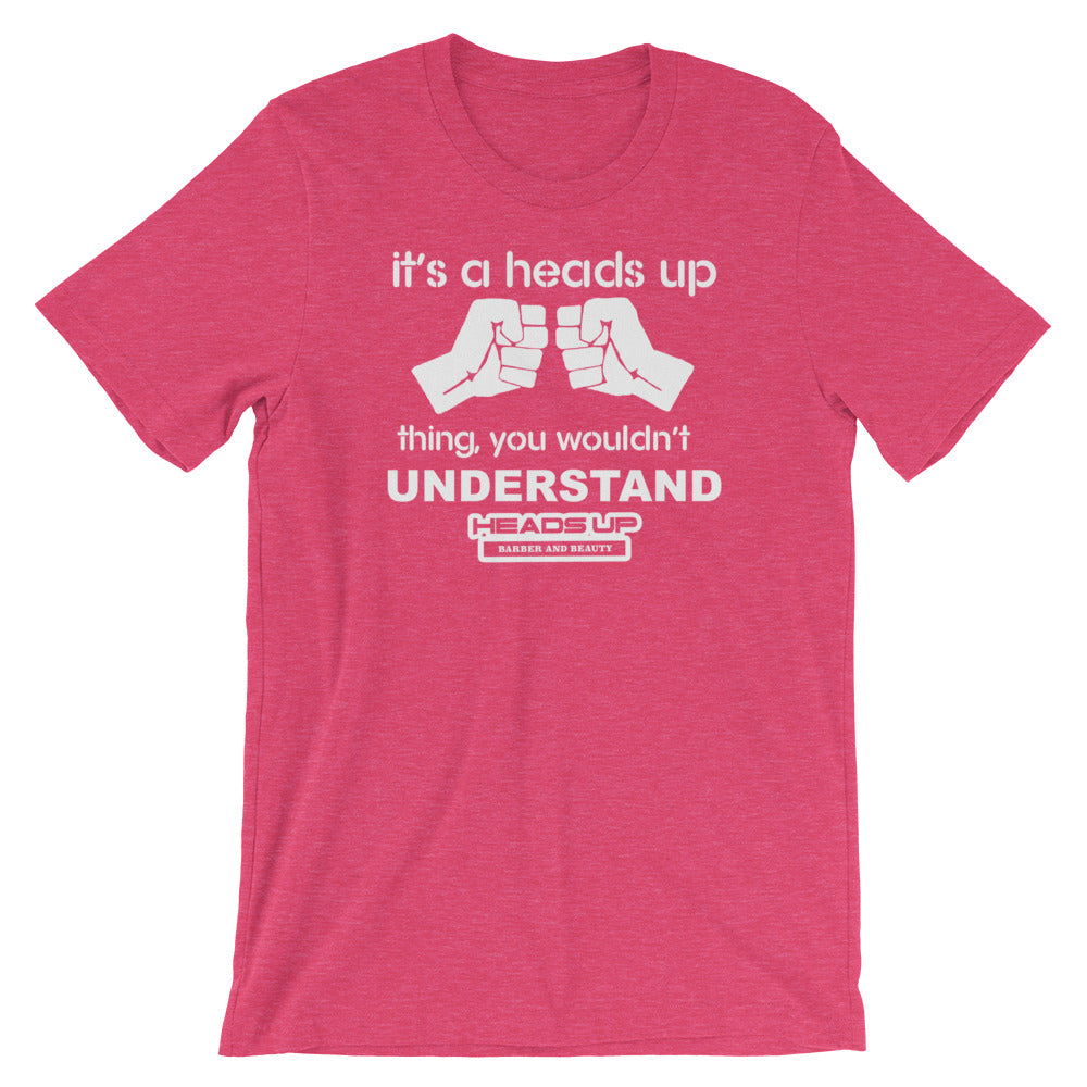 Heads Up Fist Bump Short-Sleeve Unisex T-Shirt
