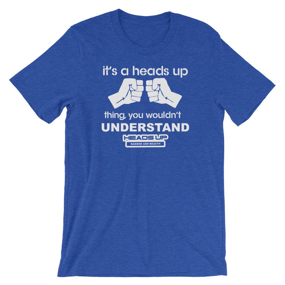 Heads Up Fist Bump Short-Sleeve Unisex T-Shirt