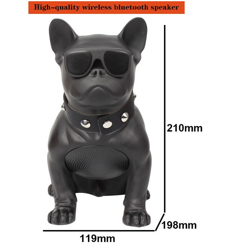 Wireless Bluetooth Speaker French Bulldog Subwoofer Multipurpose for Computer PC Speaker FM Radio Full Dog Portable Stereo Gift
