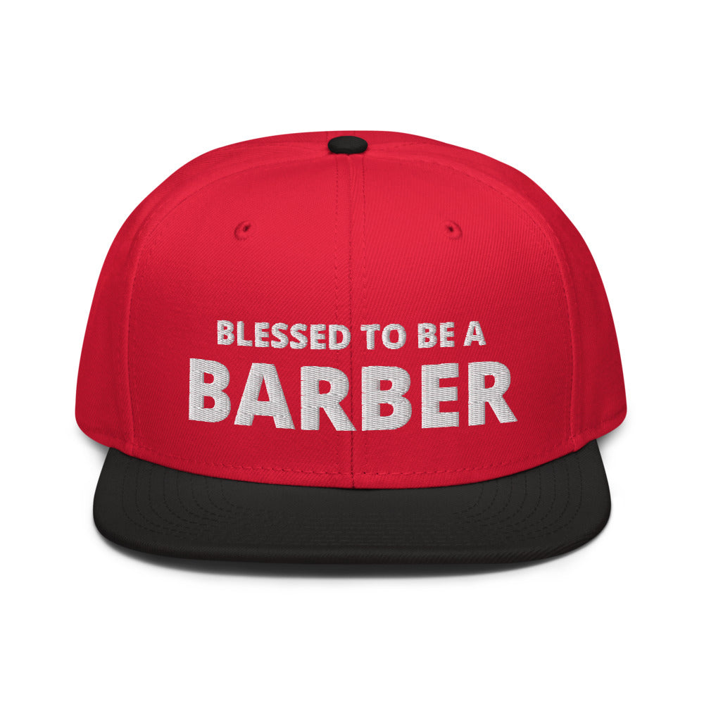 Blessed to be a Barber Snapback Hat