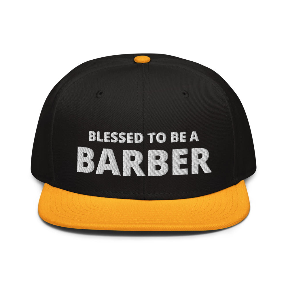 Blessed to be a Barber Snapback Hat