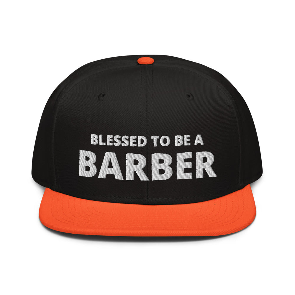Blessed to be a Barber Snapback Hat