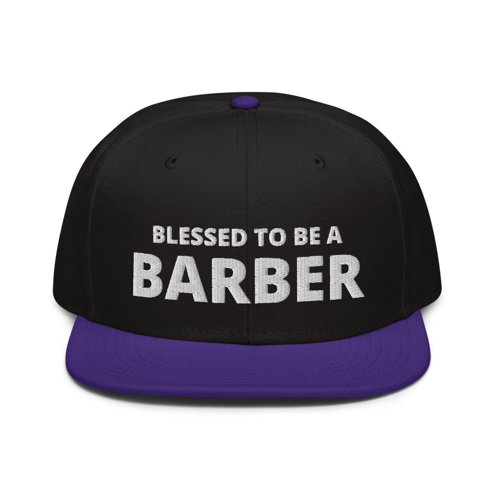Blessed to be a Barber Snapback Hat