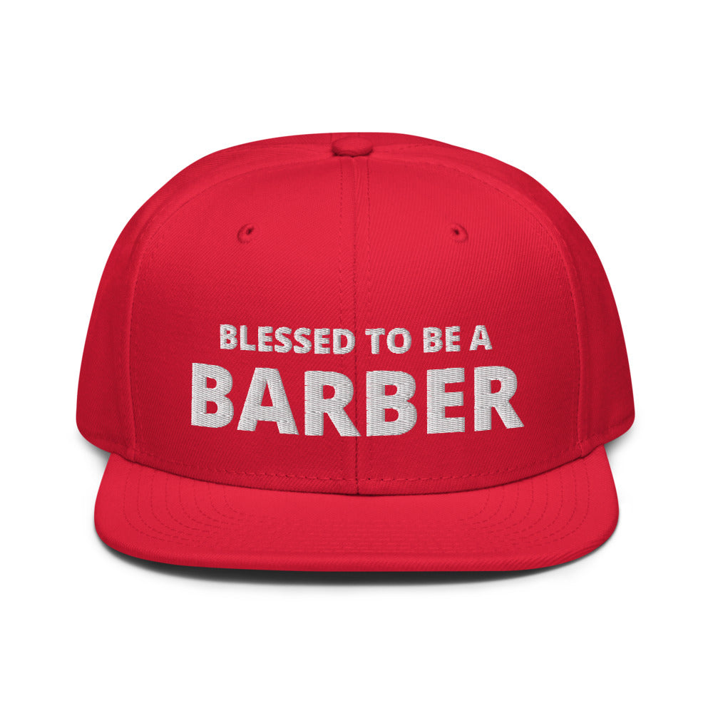 Blessed to be a Barber Snapback Hat