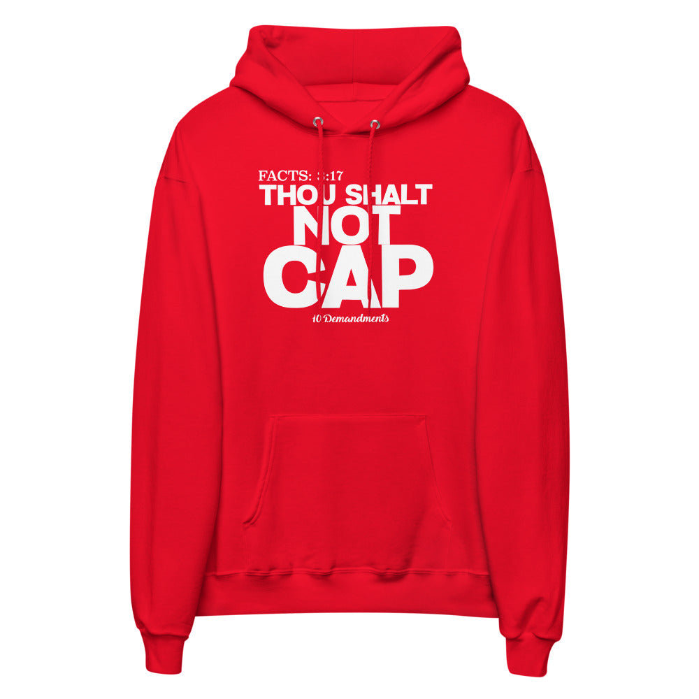 Thou Shalt Not Cap 10 Demandments by Legend Shaw Unisex fleece hoodie