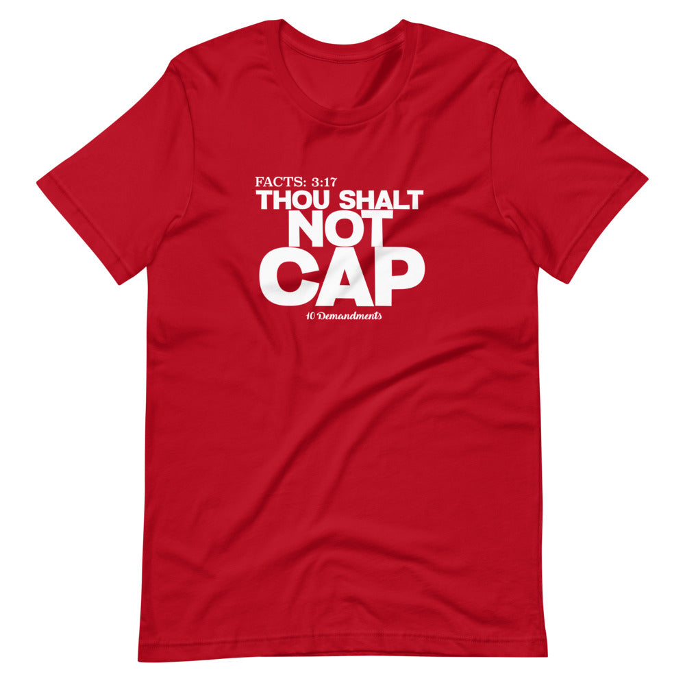 Thou Shalt Not Cap 10 Demandments Short-Sleeve Unisex T-Shirt by Legend Shaw