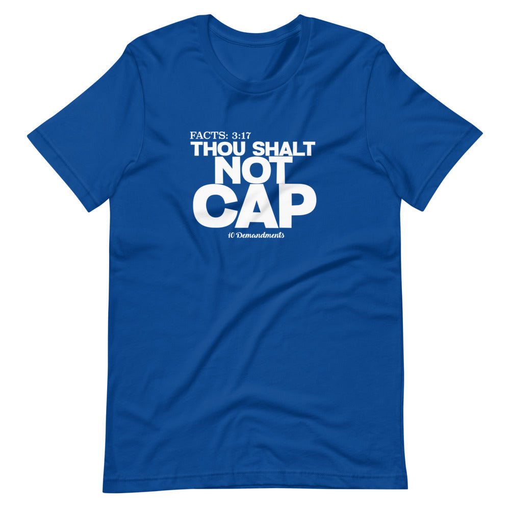Thou Shalt Not Cap 10 Demandments Short-Sleeve Unisex T-Shirt by Legend Shaw