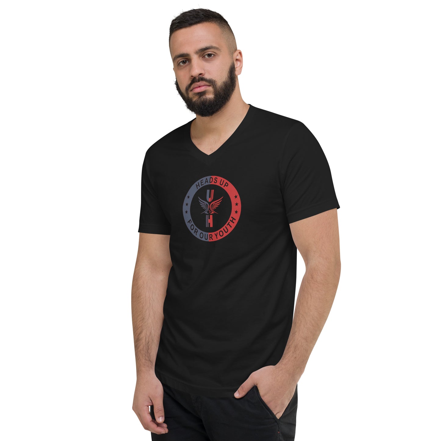 Heads Up For Our Youth Unisex Short Sleeve V-Neck T-Shirt