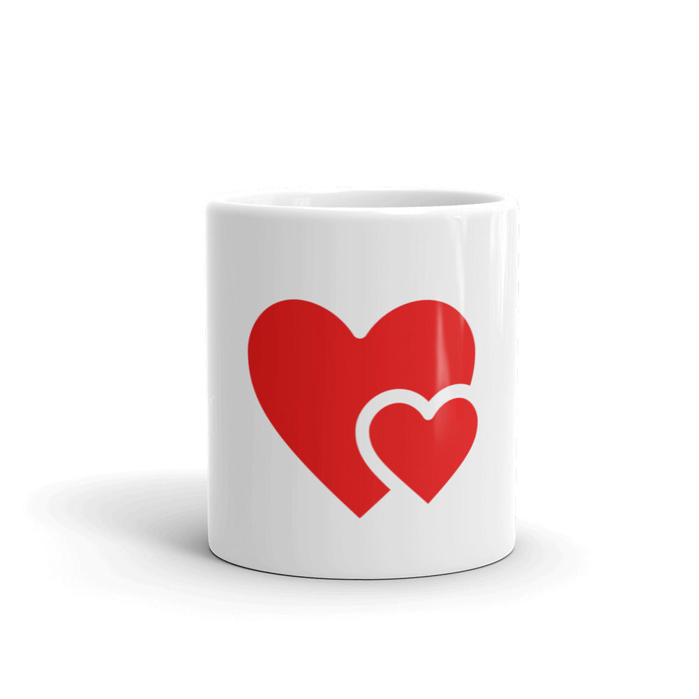 Chloee and Bryce White glossy mug