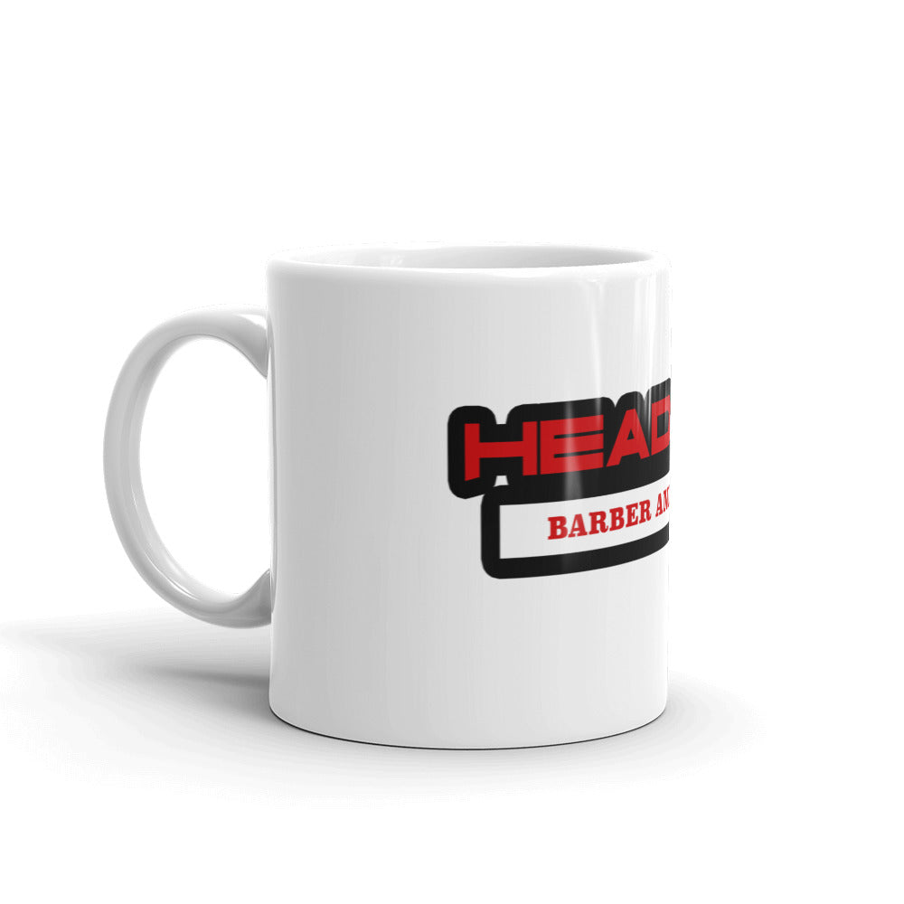 Heads Up White glossy mug