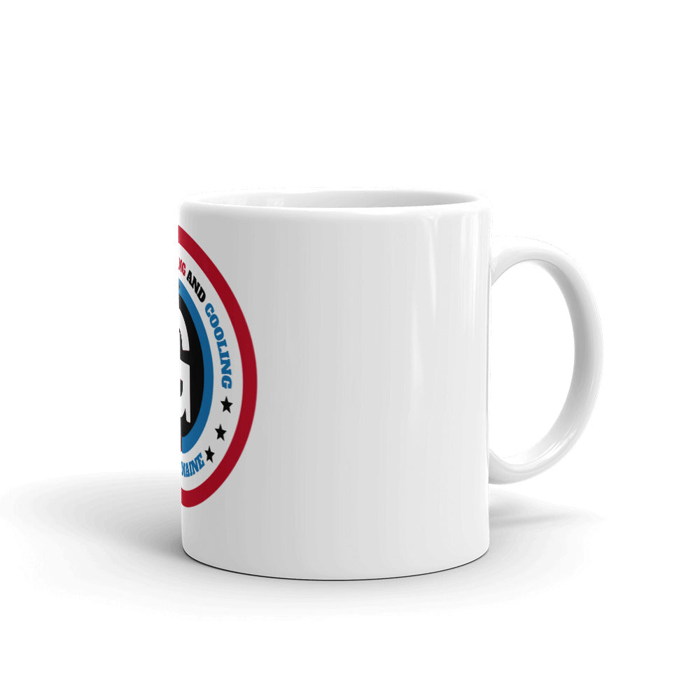 Gammon's White glossy coffee mug