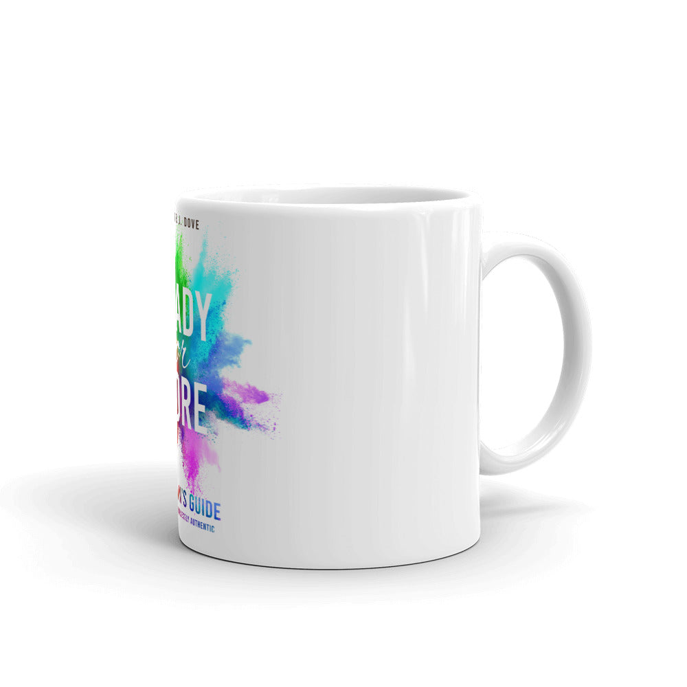 Ready For More by Jennifer J. Dove White glossy mug