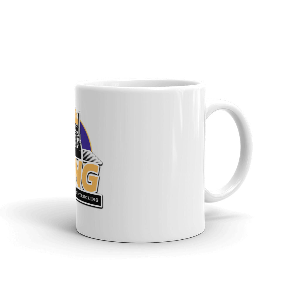 King Dispatch White glossy mug