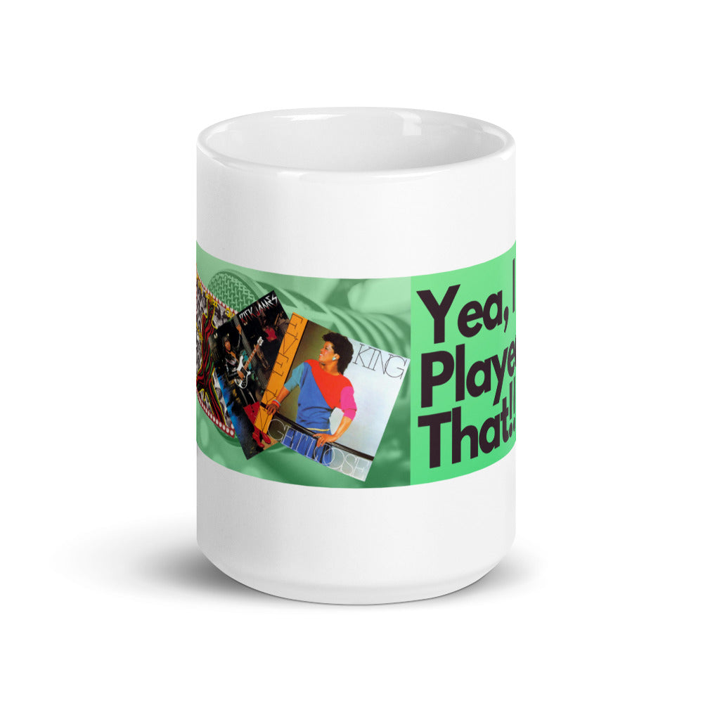 Yes I just Played That! Marty Freeman Radio White glossy mug