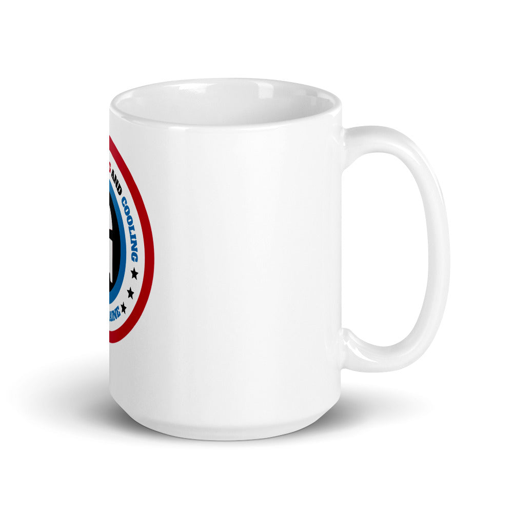 Gammon's White glossy coffee mug