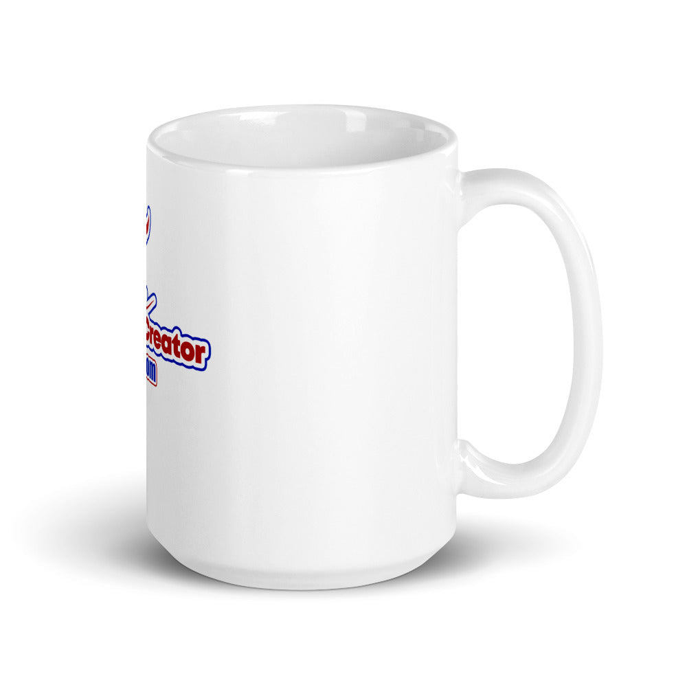 Content Creator White glossy mug
