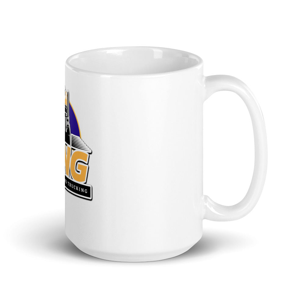 King Dispatch White glossy mug