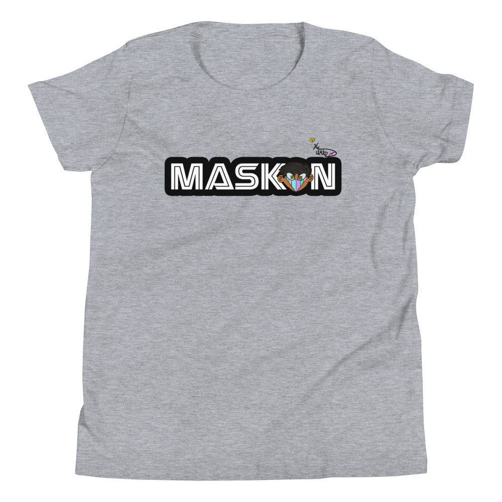 Youth Mask On Short Sleeve T-Shirt