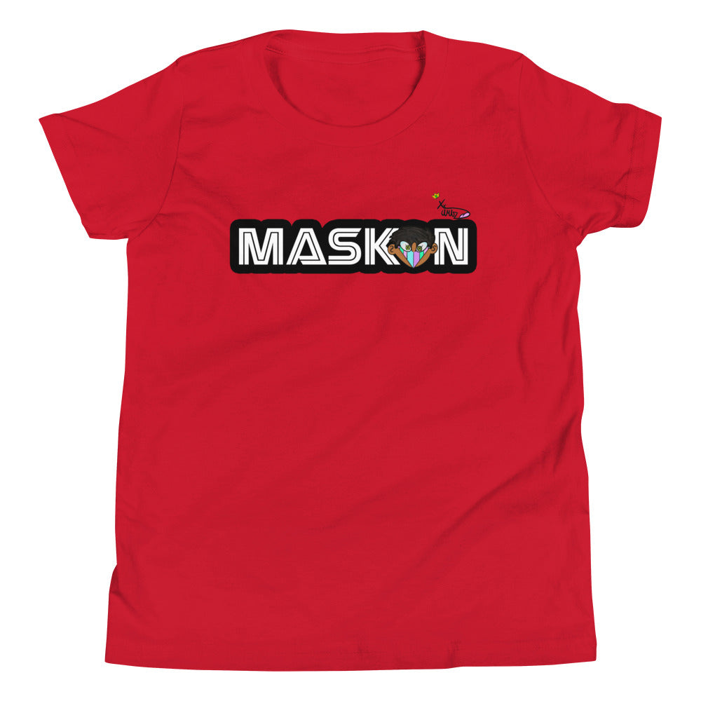 Youth Mask On Short Sleeve T-Shirt
