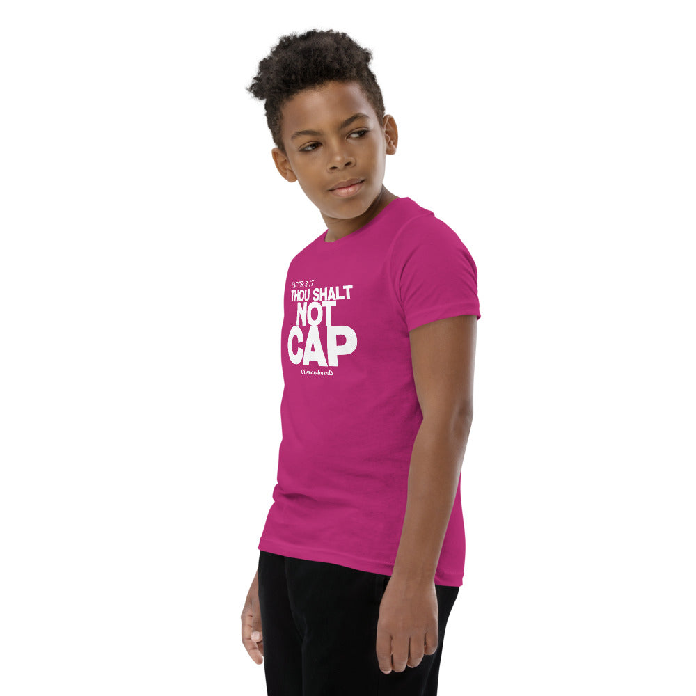 Thou Shalt Not Cap Youth Short Sleeve T-Shirt Legend