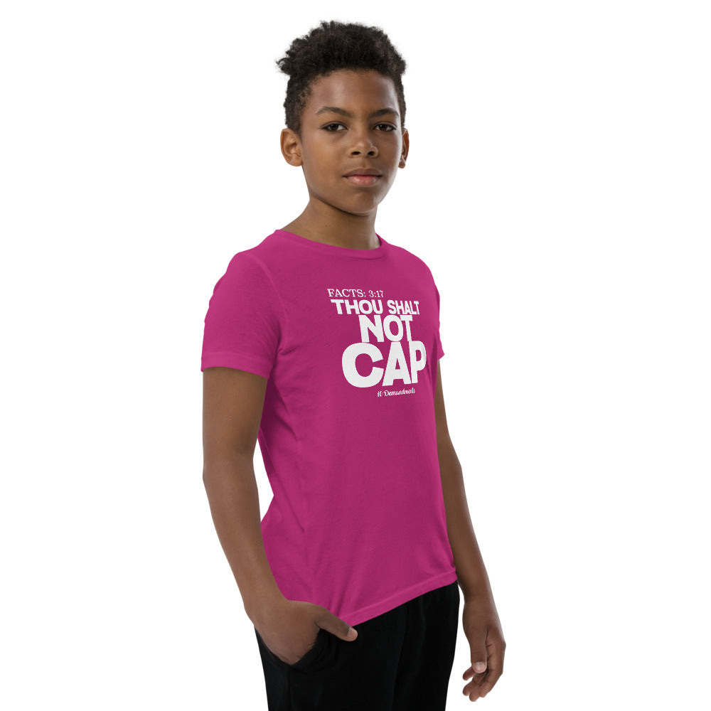 Thou Shalt Not Cap Youth Short Sleeve T-Shirt Legend