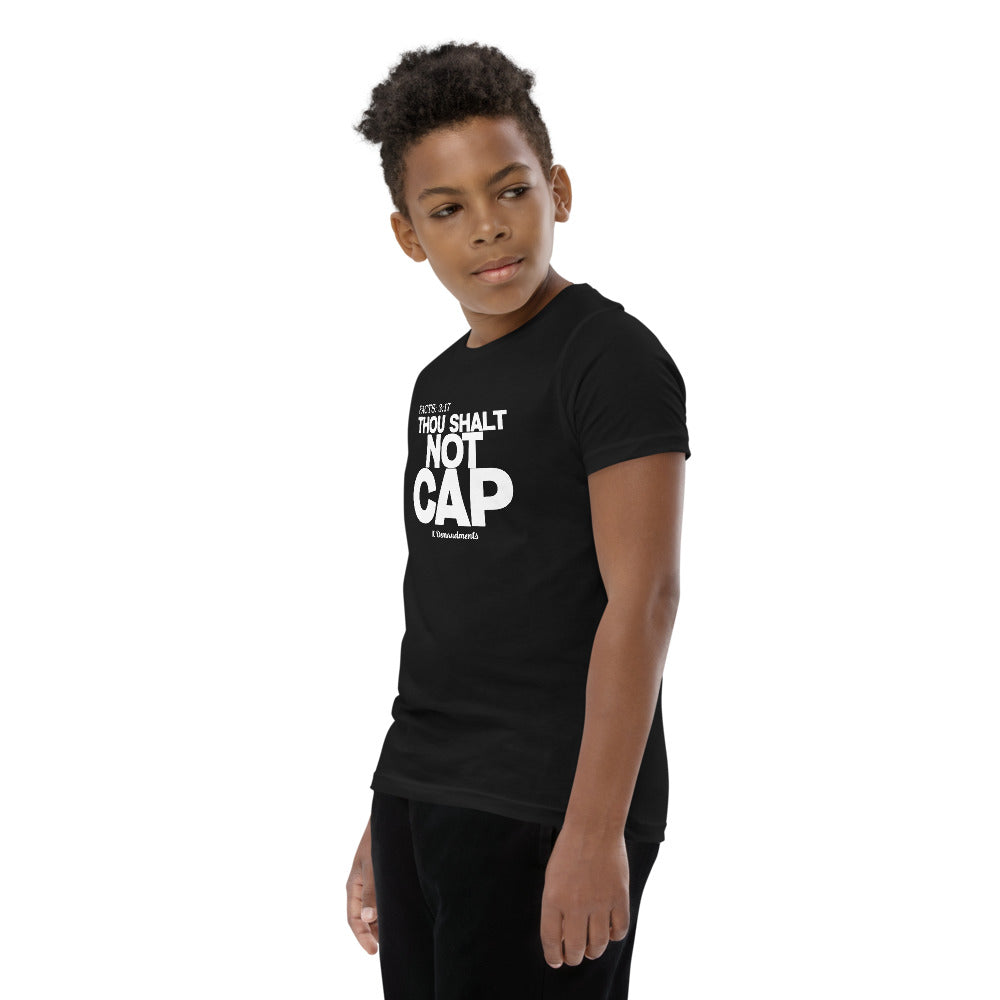 Thou Shalt Not Cap Youth Short Sleeve T-Shirt Legend