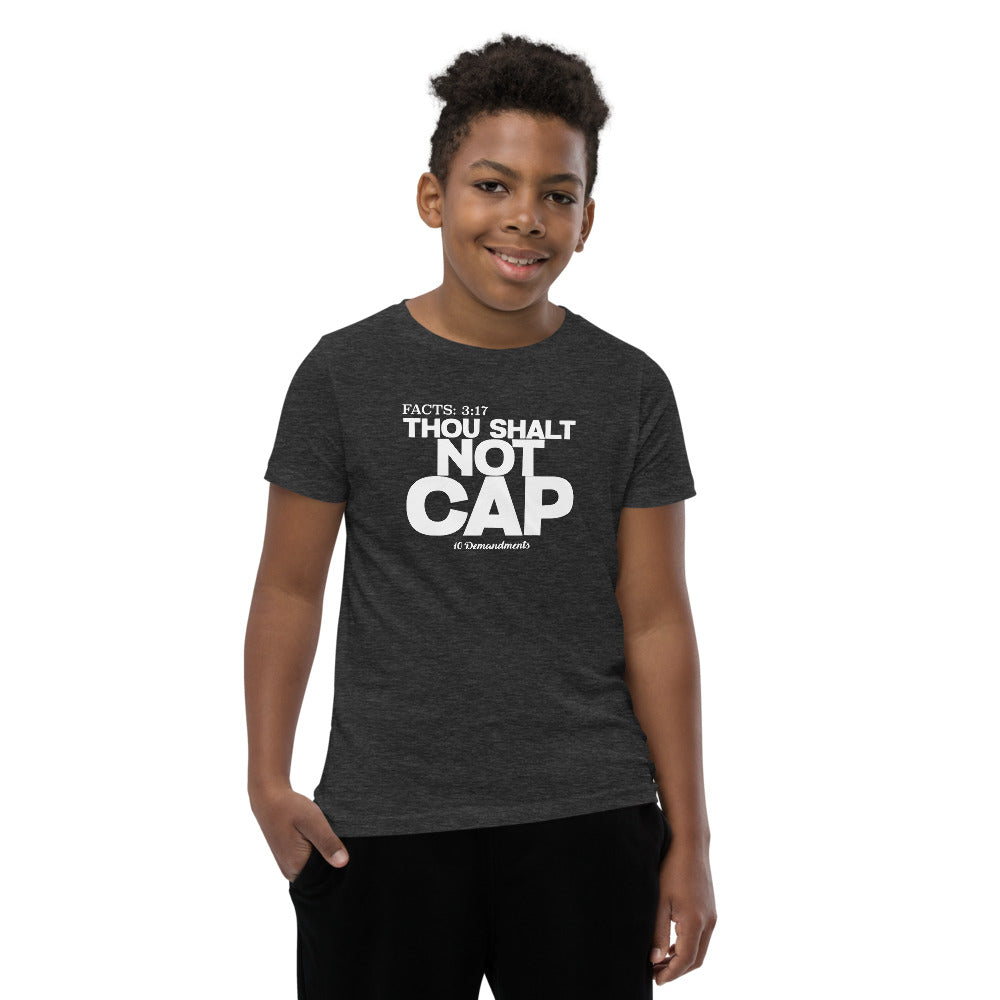 Thou Shalt Not Cap Youth Short Sleeve T-Shirt Legend