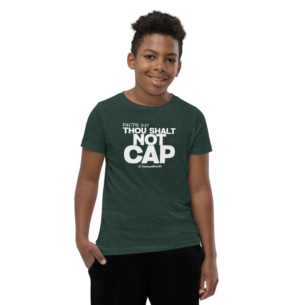 Thou Shalt Not Cap Youth Short Sleeve T-Shirt Legend