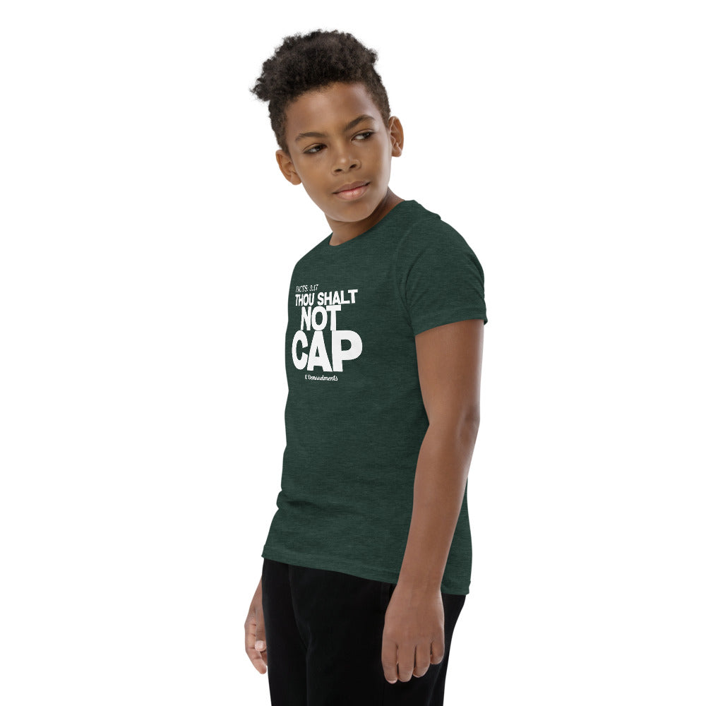 Thou Shalt Not Cap Youth Short Sleeve T-Shirt Legend
