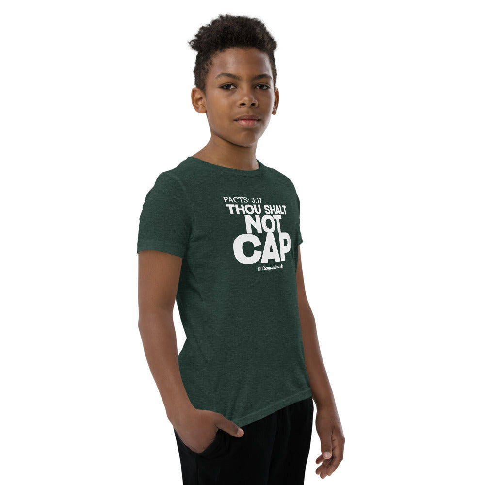 Thou Shalt Not Cap Youth Short Sleeve T-Shirt Legend