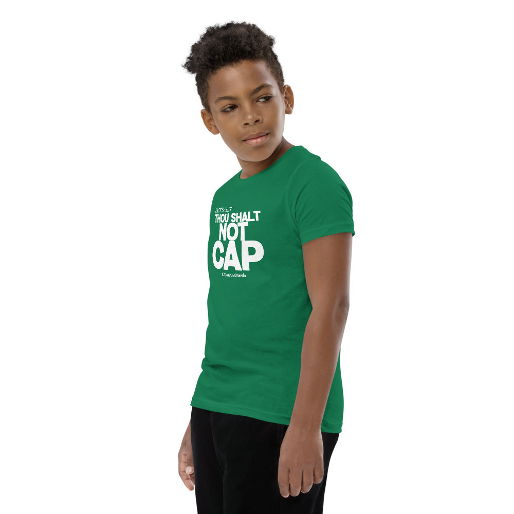Thou Shalt Not Cap Youth Short Sleeve T-Shirt Legend