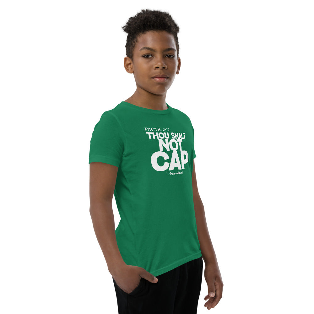 Thou Shalt Not Cap Youth Short Sleeve T-Shirt Legend