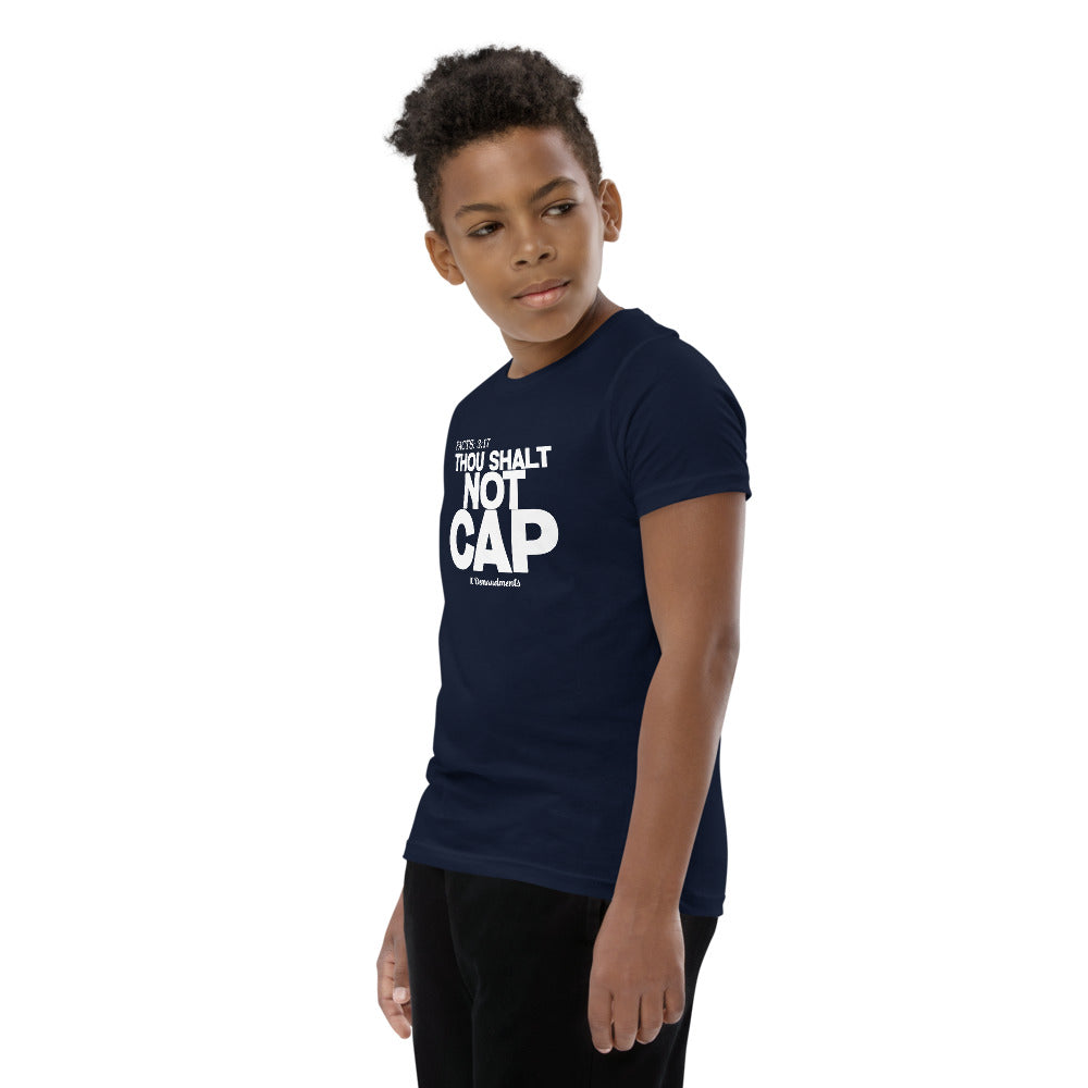 Thou Shalt Not Cap Youth Short Sleeve T-Shirt Legend