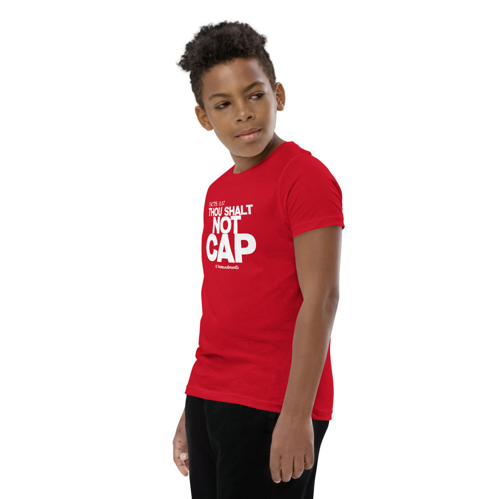 Thou Shalt Not Cap Youth Short Sleeve T-Shirt Legend