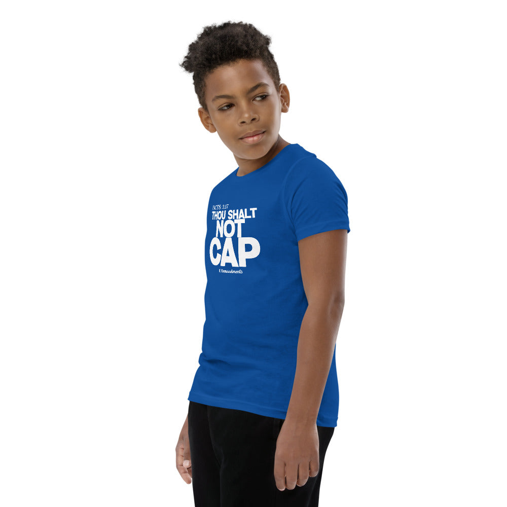 Thou Shalt Not Cap Youth Short Sleeve T-Shirt Legend