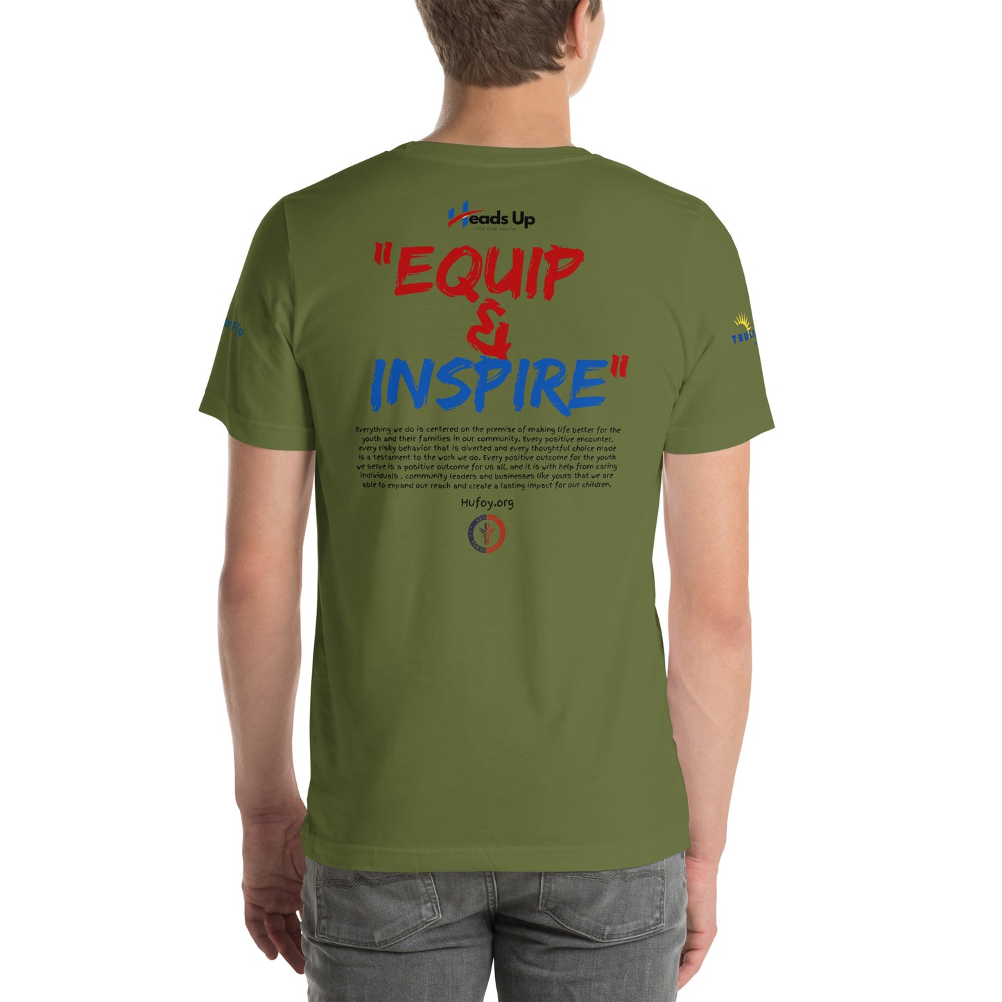 Heads Up For Our Youth Equip and Inspire Unisex t-shirt