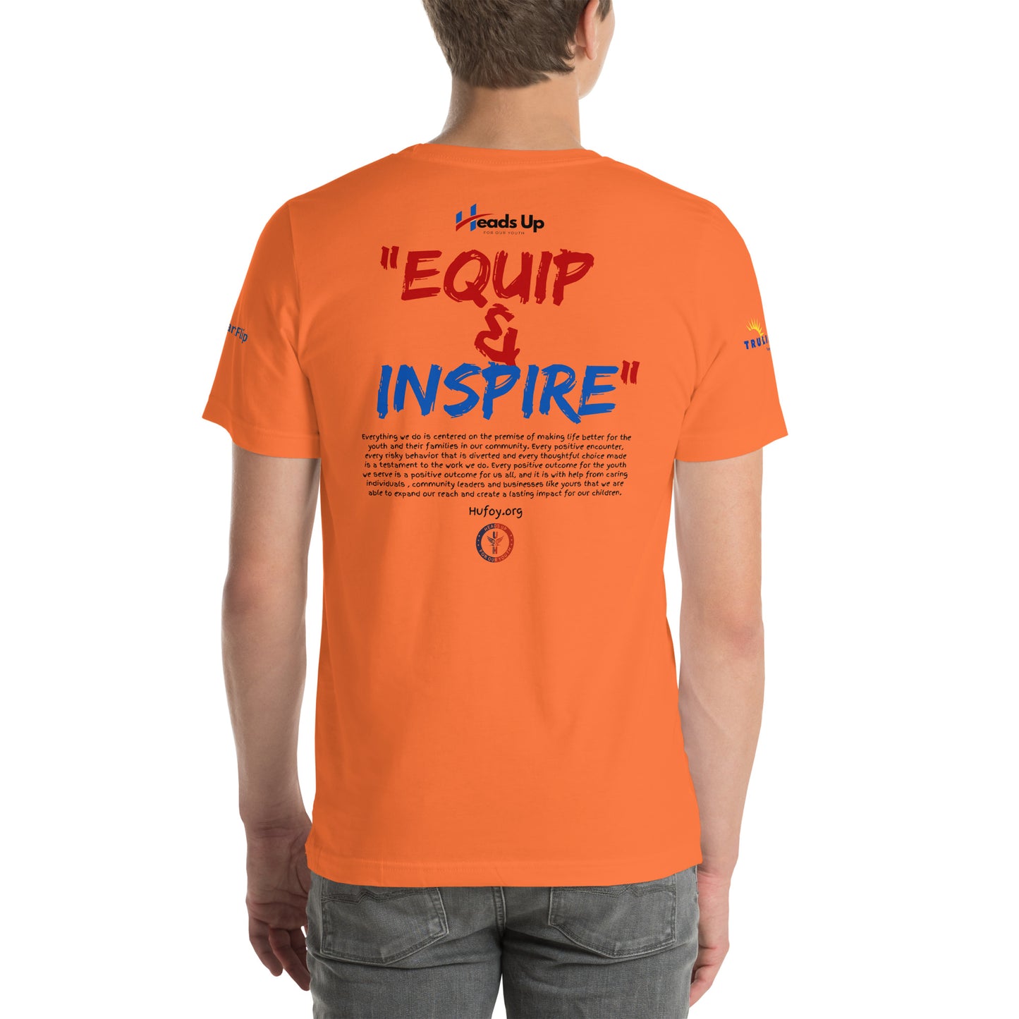 Heads Up For Our Youth Equip and Inspire Unisex t-shirt