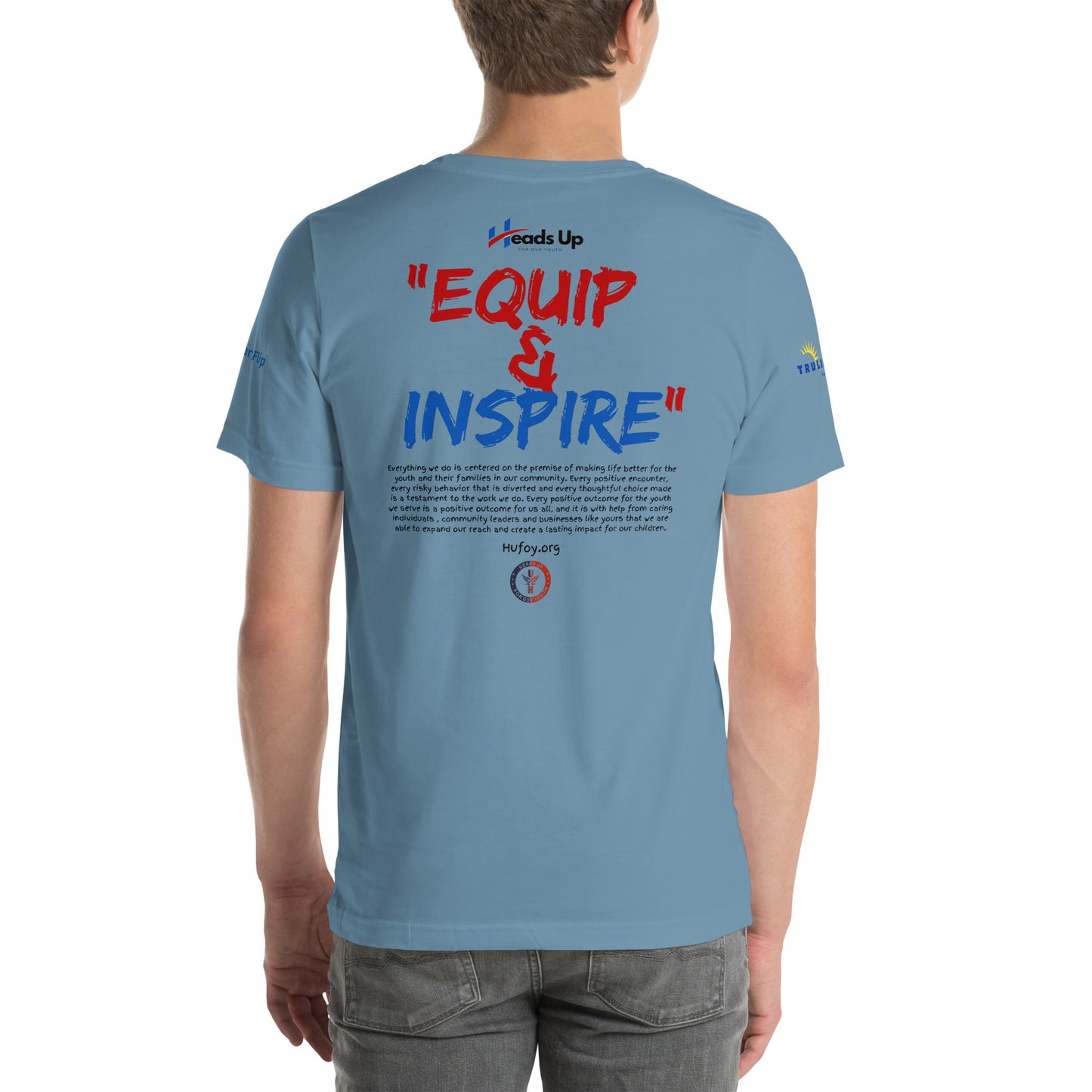 Heads Up For Our Youth Equip and Inspire Unisex t-shirt