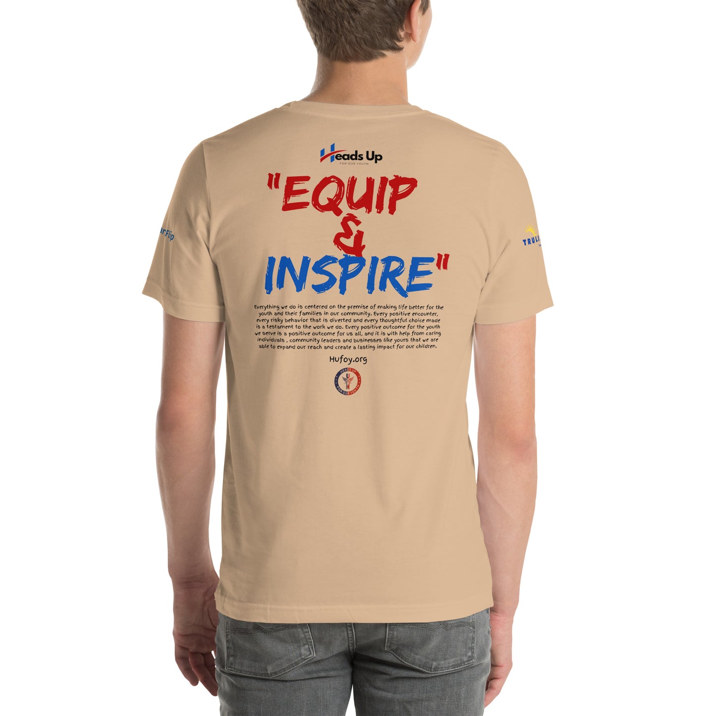 Heads Up For Our Youth Equip and Inspire Unisex t-shirt